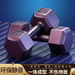 六角哑铃男士女家用健身房器材5kg10kg一对青少年锻炼可调节重量
