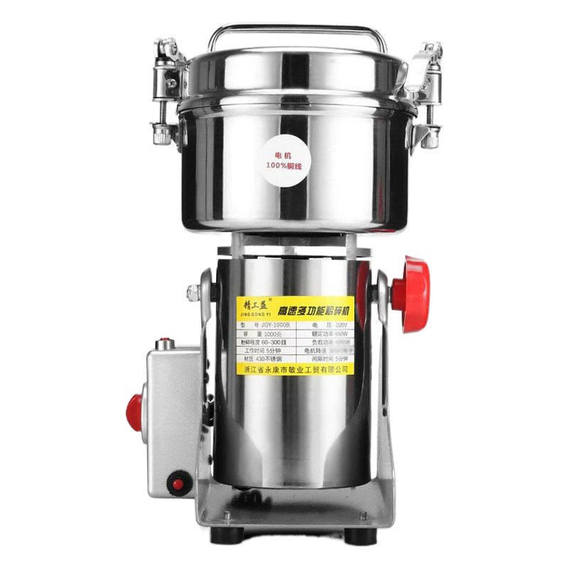 1000 г Мукомольная машина традиционной китайской медицины бытовые зерна псевдо-женьшень настенная машина сухое шлифование Коммерческая шлифовальная машина для приправ