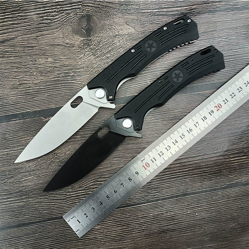 俄罗斯HOKC五星折刀野外防身求生刀G10手柄精美折叠刀户外水果刀