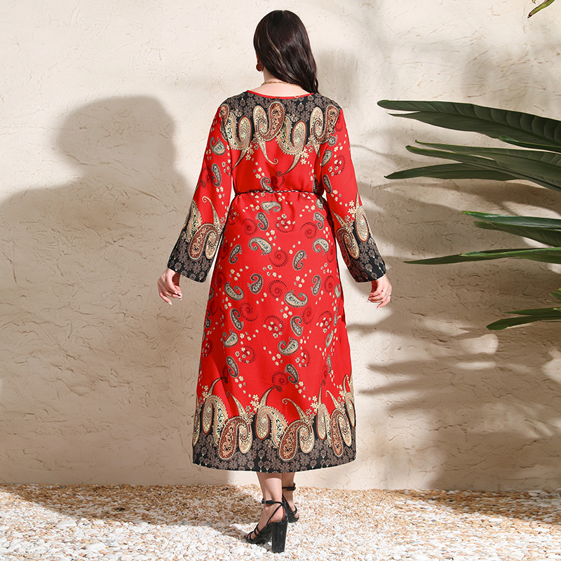 ethnic retro long-sleeve