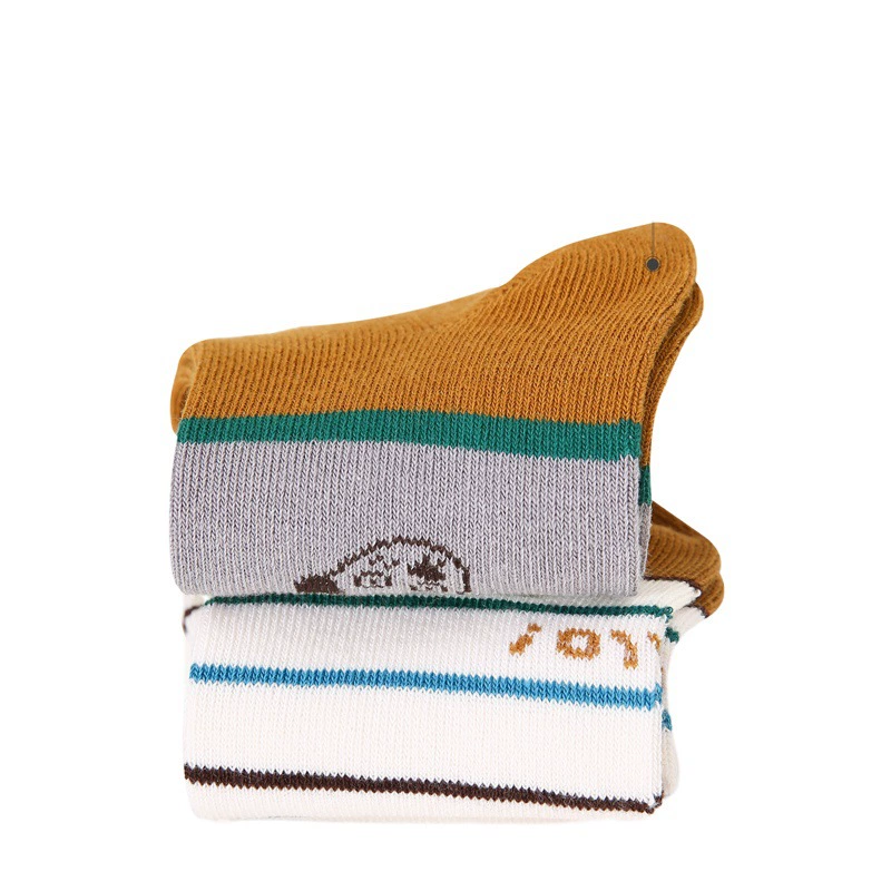 1604 Детские носки оптом. 25 пар весенне-осенних полосатых детских носков с буквами, короткие носки с мультяшными рисунками, хлопковые бесшовные носки для мальчиков.