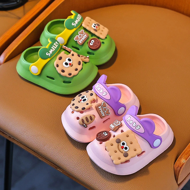 Детские пещерные туфли Летние мальчики и девочки мультфильм милые дети среднего и среднего возраста