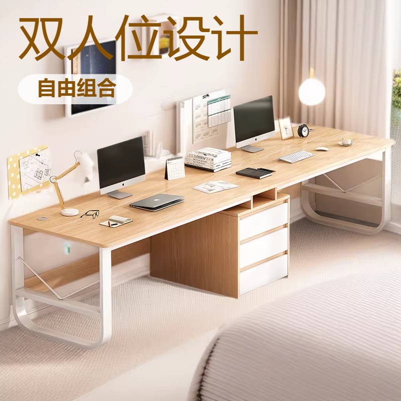 Escritorio de oficina escritorio de la computadora pequeño apartamento hogar estantería Escritorio de oficina integrado simple banco de trabajo Estudiante Escritorio