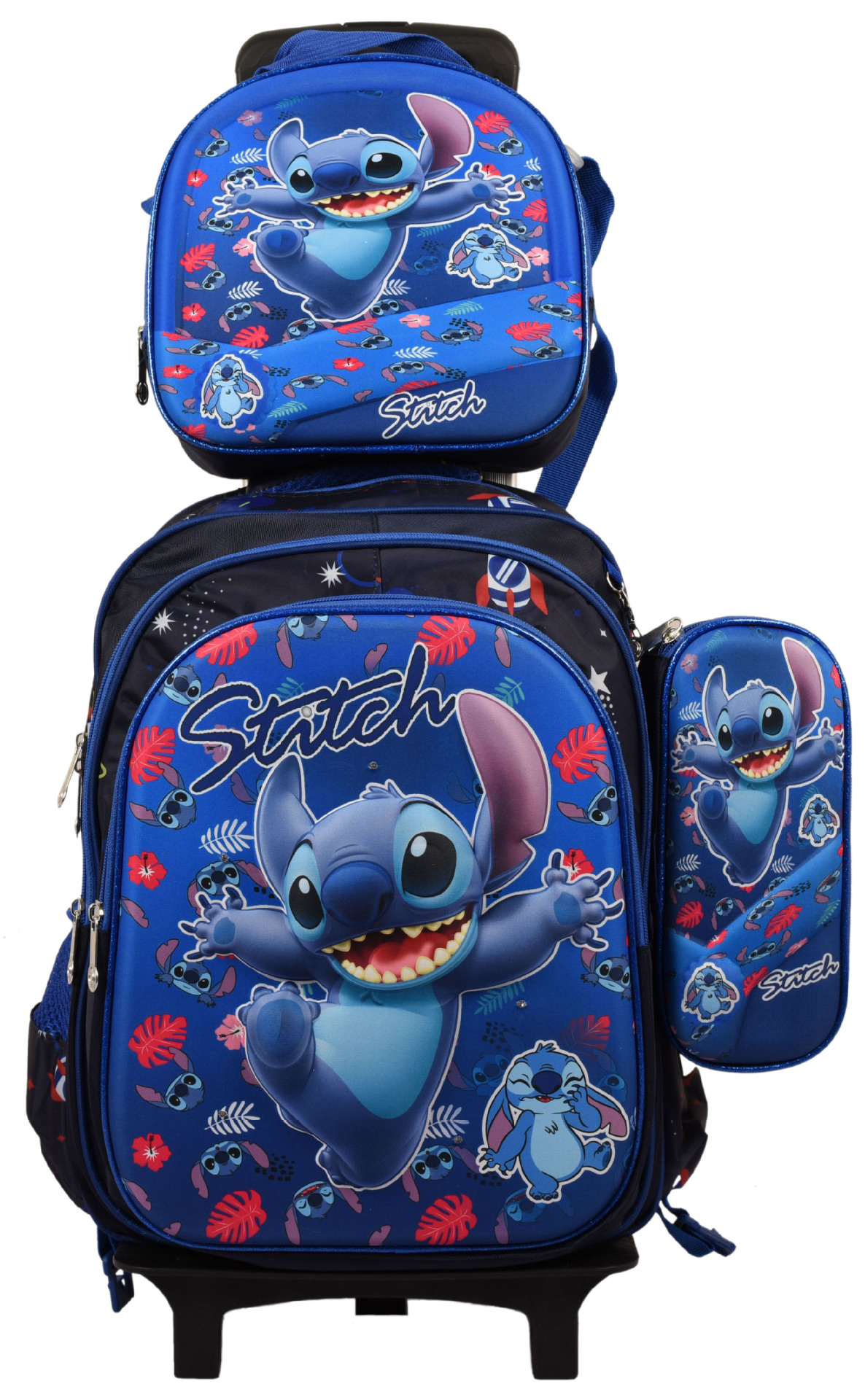 Mochila escolar fábrica 3D traje de tres piezas Shaodong escuela primaria al por mayor mochila de tres piezas de hombro de dibujos animados con protección de la columna