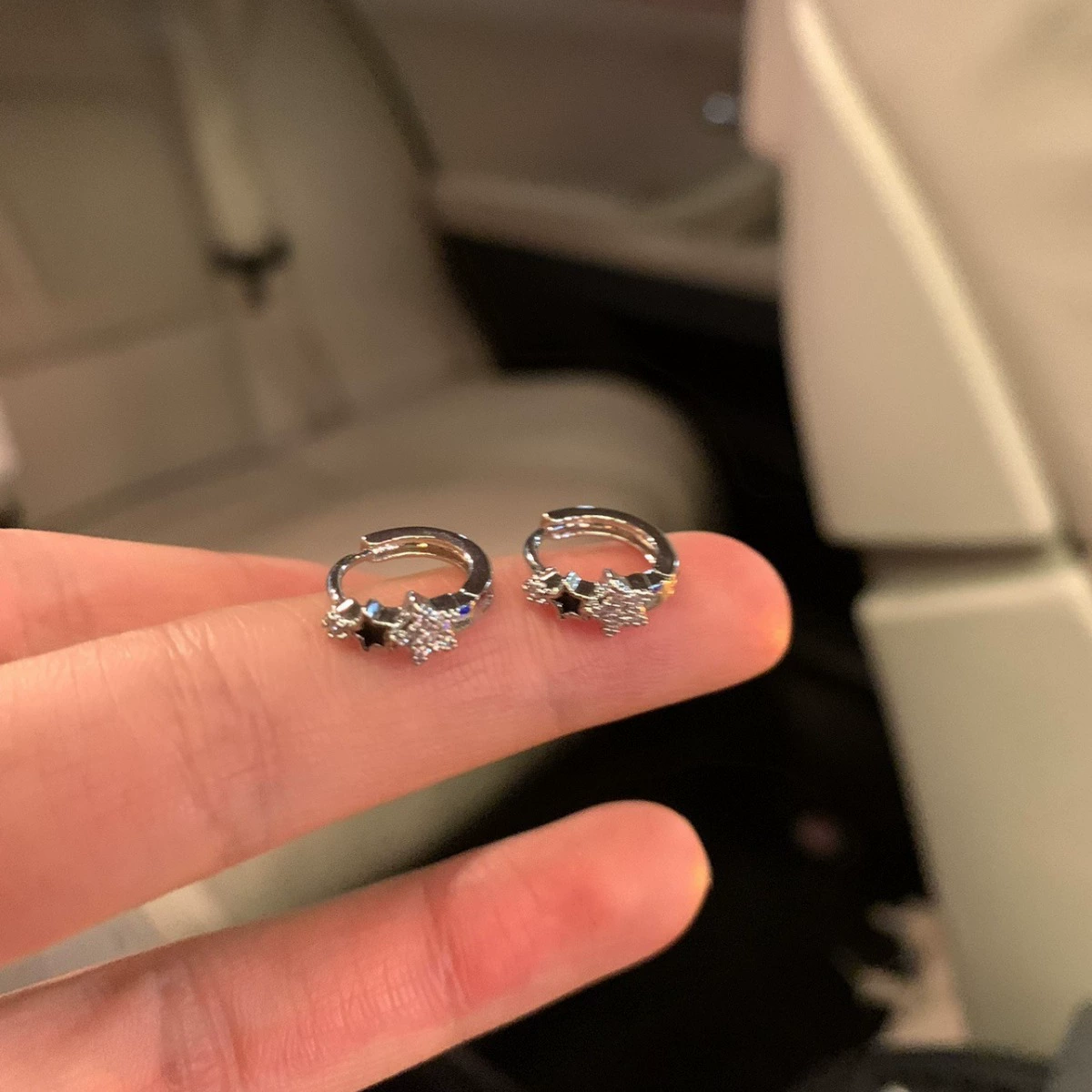 Серьги, маленькие высококачественный стиль, компактные 2,1 × 2,05 см