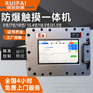 Ruipai Explosion-Proof Touch Screen 5inch 7inch 10inch Terminal Instrument Box Monitor Human-Machine Interface All-In-One Machine