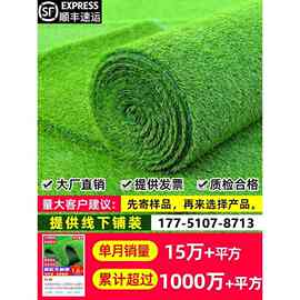 仿真草坪地毯人工塑料绿色阳台户外地垫幼儿园人造铺垫装饰假草皮