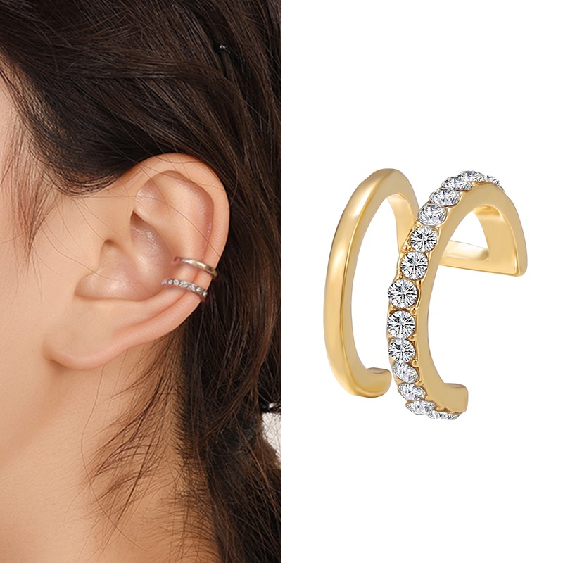 Bijoux En Gros Mode Forme En U Alliage Strass Des Boucles D'oreilles display picture 10