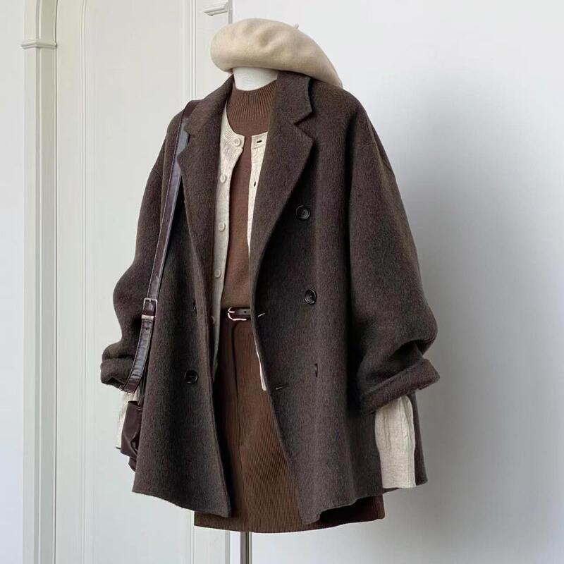 Suit Woolen Outwear Women's Short 2025 Autumn and Winter New Woolen Outwear Winter Small Korean Style