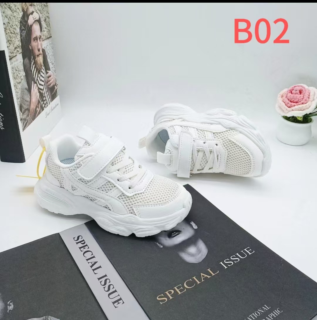 Día del Día del Niño, zapatos blancos, niños de 5 a 9 años, zapatos deportivos para niños de una sola red, zapatos para correr, niños con suela ligera