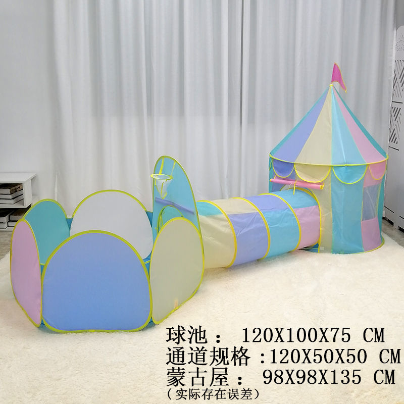 Tienda de los niños interior entrenamiento escalada sensorial kindergarten equipo educación temprana plegable macaron costura princesa