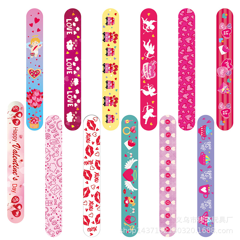 Día de San Valentín fiesta raqueta anillo pulsera Día de San Valentín raqueta anillo estudiante regalo muñeca Correa regalo Silicona