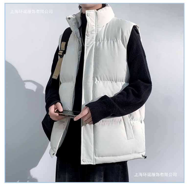 男款立领马甲加厚棉服马甲情侣款户外坎肩外套保暖加厚上衣现货