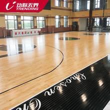 廠家生產定制羽毛球加厚防滑籃球場乒乓球場運動地板 室內地膠