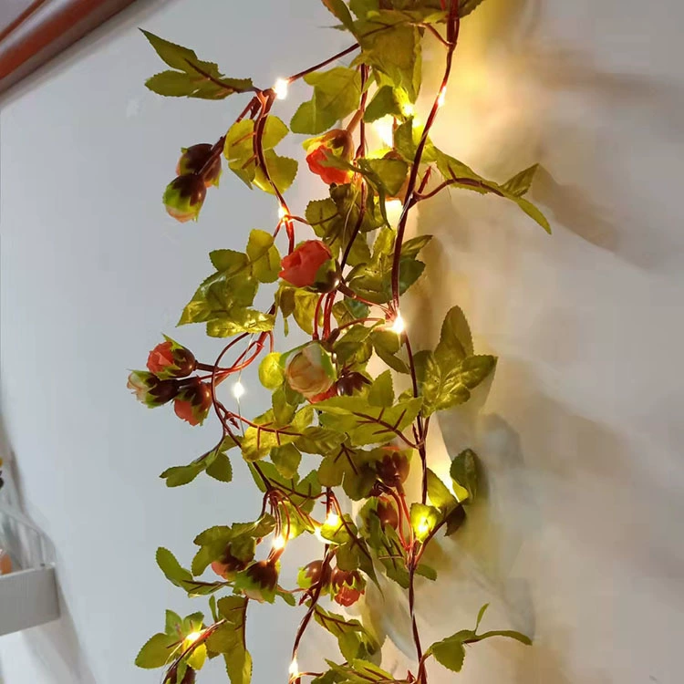 LED-украшение для шатра в поездке, световая лента, светильник из ротанга на солнечной батарее