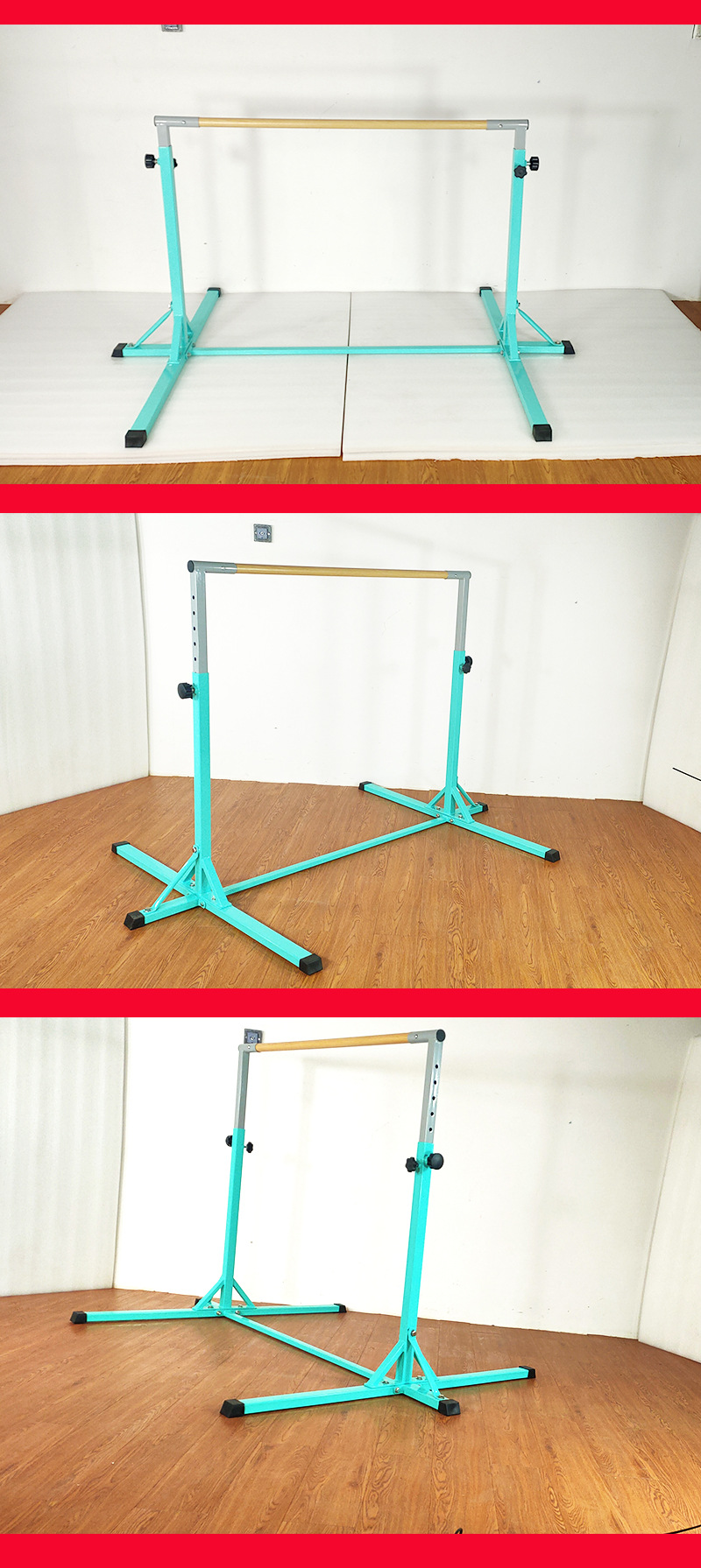Description Picture 5 of item90-150cm Adjustable For Kids Exercise Gymnastic Bar Horizontal Sports Gym Training indoor horizontal bar