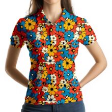 2026���¿�POLO��3D����ӡ��Բ���ᱡ͸����������Ůװ