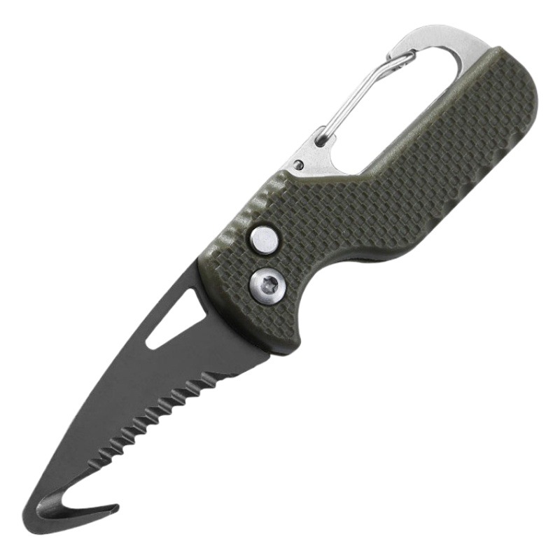 Portable Multifunctional Express Package Box Opener Keychain Serrated Hook Carry-On Bag Opening Tool Mini Box Opener
