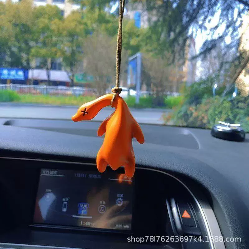 П pendant из жареной курицы, меняющий цвет, автомобильный креативный брелок, украшения, кукла, жареная курица на подвесе, милый интерьер автомобиля