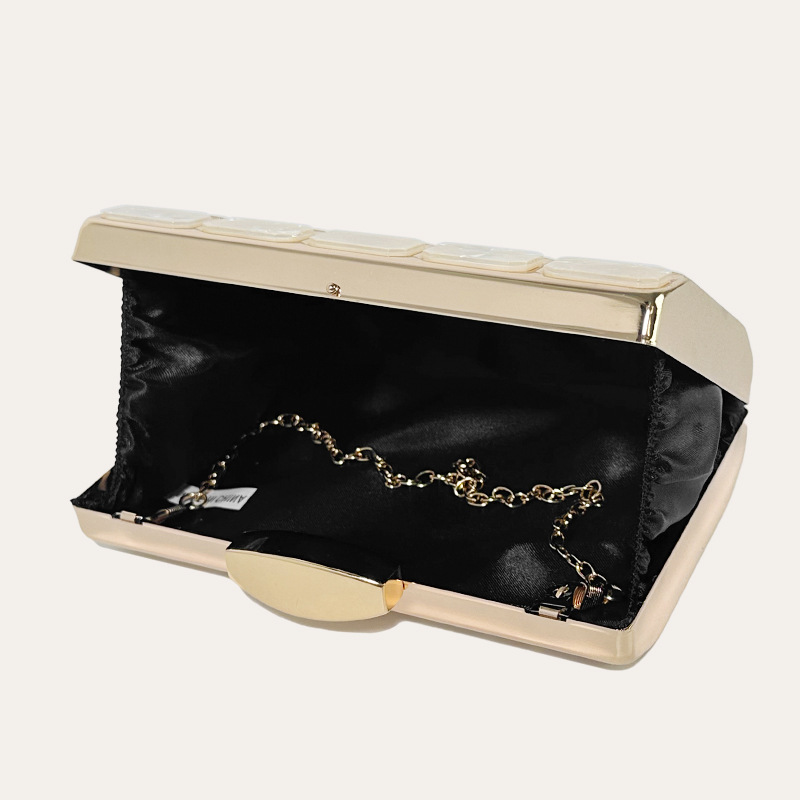 Square Shape Arylic Geometric Square Evening Bags