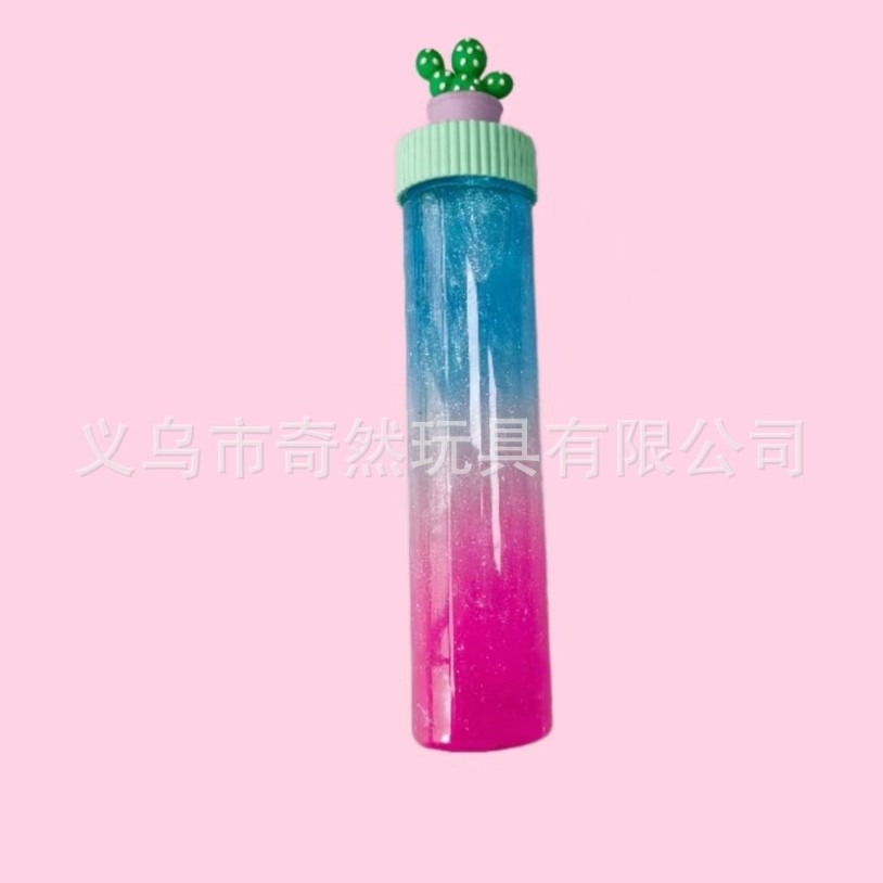 Botellas de barro de cristal de slime directo transfronterizo expresión DIY juguetes para niños comercio exterior exclusivo de paleta de barro