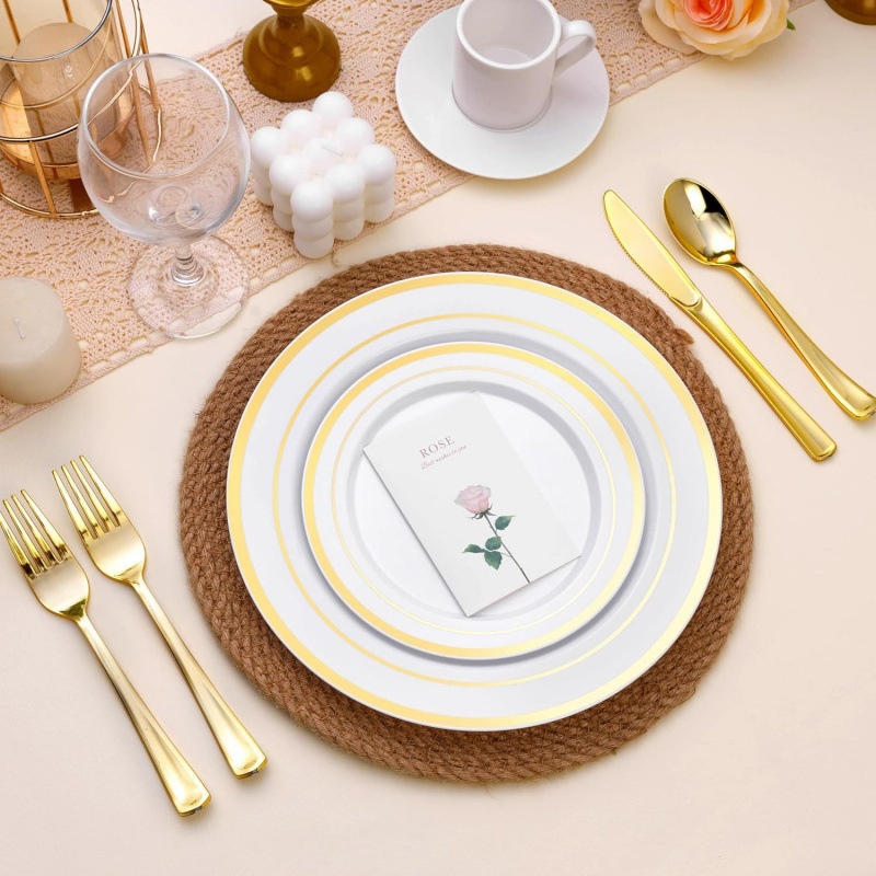 2026 Autumn and Winter Cross-Border Foreign Trade New Style 100 White Plastic Plates for Parties 7inch Heavy Duty 2026 Autumn and Winter Cross-Border Foreign Trade New Style 100 White Plastic Plates for Parties 7inch Heavy Duty