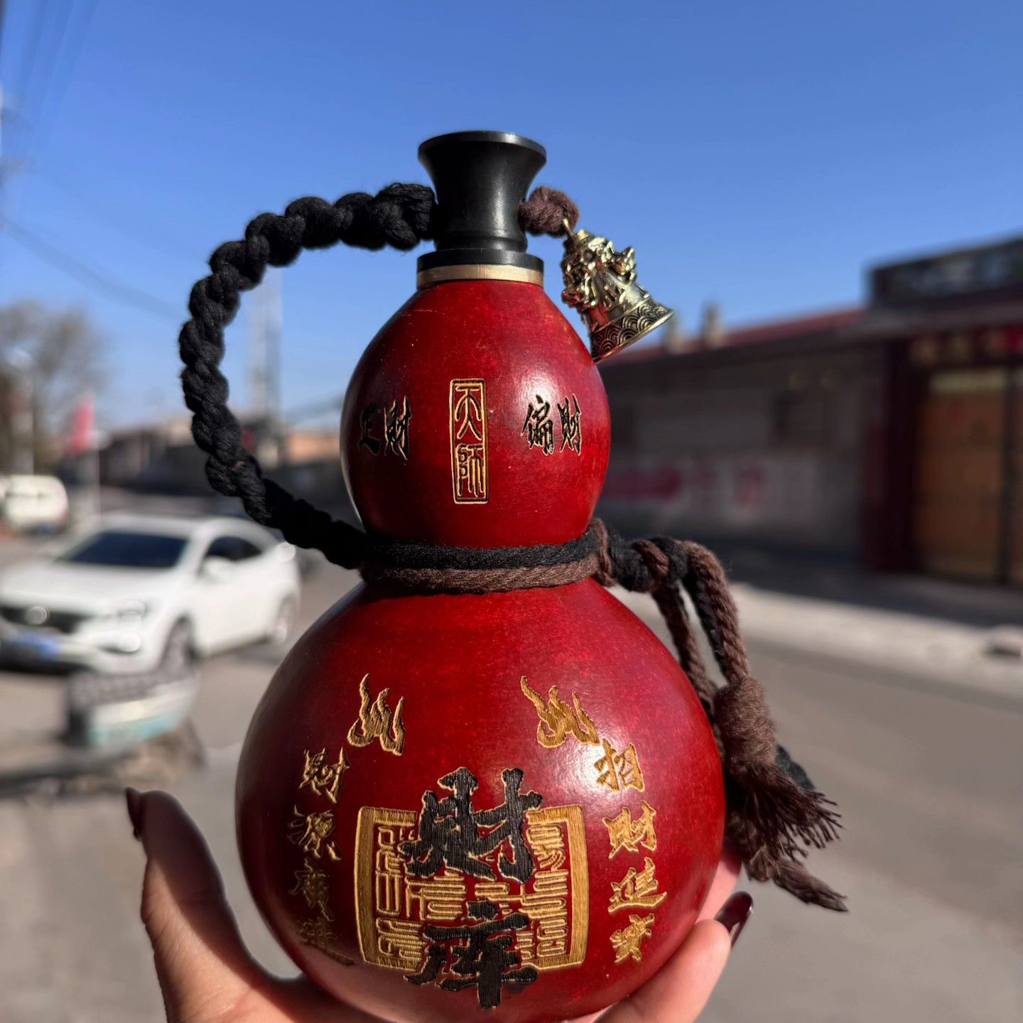 便携葫芦大漆酒葫芦文玩