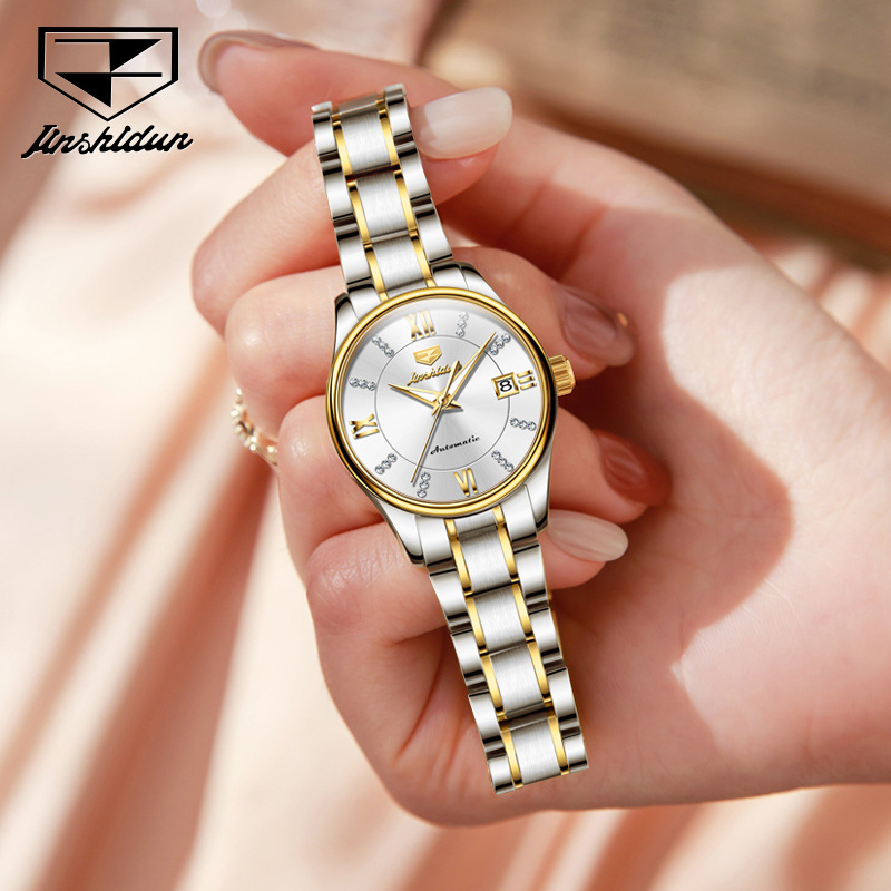 A generation of Gold Shield watches Wholesale automatic mechanical watches women's tremolo explosions waterproof steel band women's watches