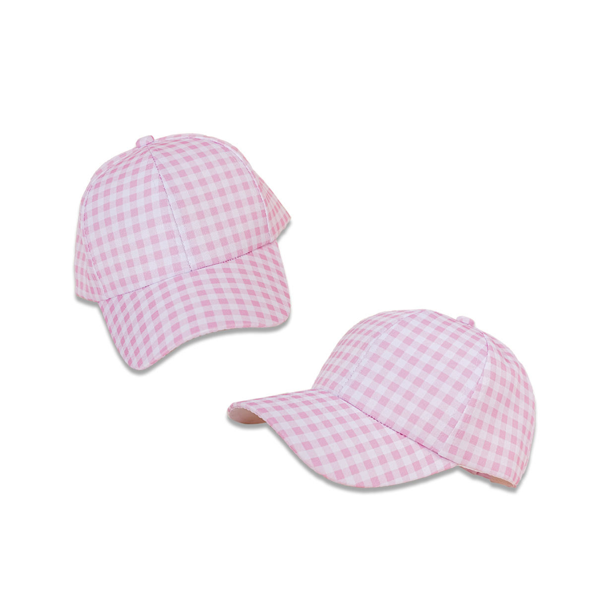 Moda Nueva Gorra Con Visera Para Niños De Ala Ancha A Cuadros Femeninos display picture 3