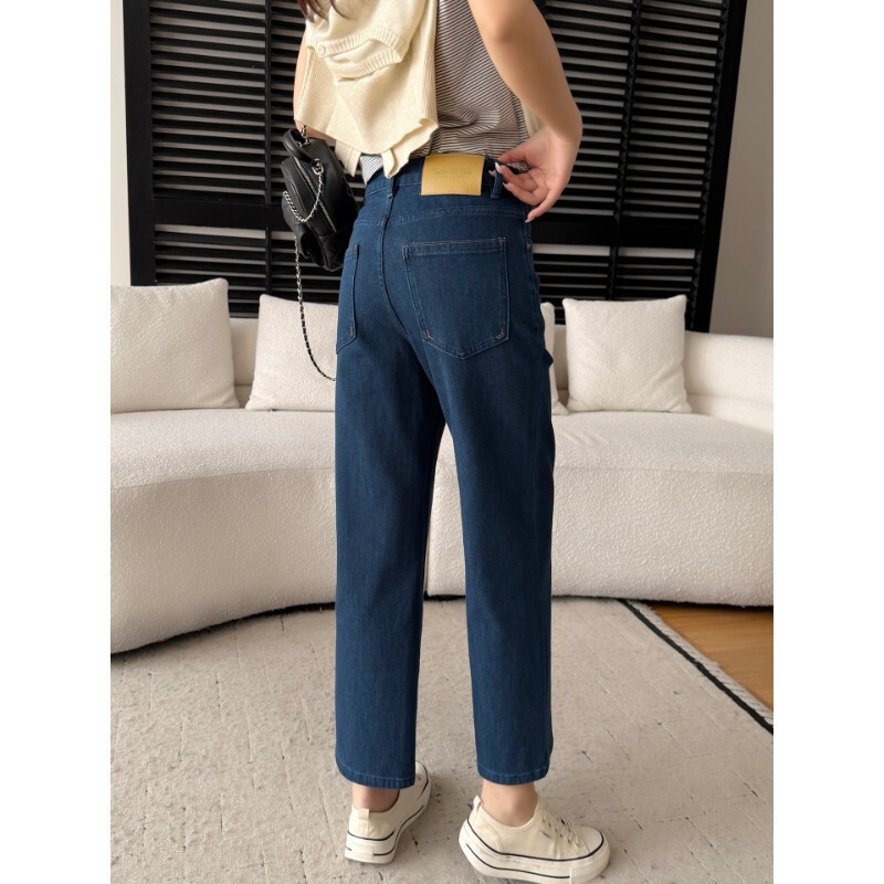Secret to Straight Legs~ High-Waisted Baguette Jeans 2026 Spring New Style Slimming Versatile Cropped Straight Pants H011907 Secret to Straight Legs~ High-Waisted Baguette Jeans 2026 Spring New Style Slimming Versatile Cropped Straight Pants H011907
