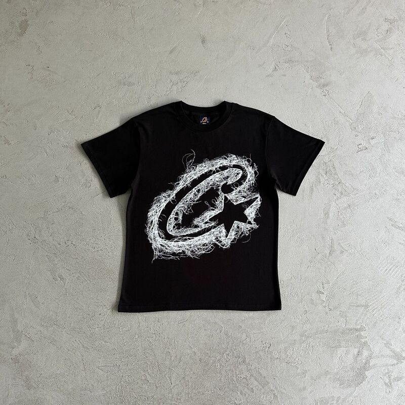 Corteiz Popular American Street Hip-Hop C Star String Band Print Short-Sleeve T-Shirt Trendy Brand Loose Fit Tee