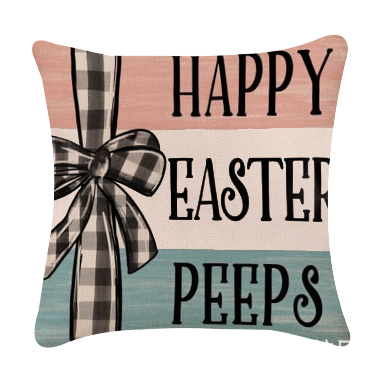 Easter Simple Style Rabbit Letter Linen Pillow Cases Couch & Sofa Decor display picture 16