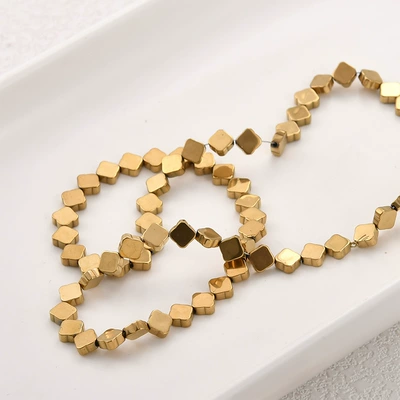 bracelet and necklace accessories, Zərgərlik ara hissələri - 5-small-four-leaf-flower-1-piece-approximately-66-beads-approx-66mm