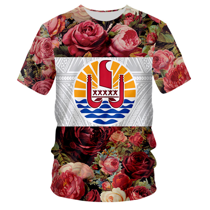 Nuevo Viking Viking transfronterizo Europa y América Impresión digital 3D de manga corta casual para hombres y mujeres Camiseta de fábrica entrega de una pieza