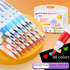Soft Tip Acrylic Colored Doodle Journal Markers, Water-Based Paint Pens, DIY Drawing Markers, Wholesale