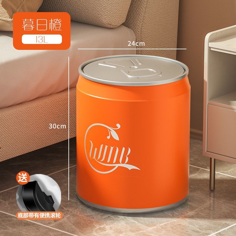 Coca-Cola basura latas prensas creativas en línea popularidad doméstica con cubierta sala de estar gran contenedor cesta de papel de baño