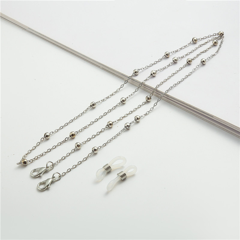Solid Color Pattern Vacation Simple Style Solid Color Alloy Women's Glasses Chain