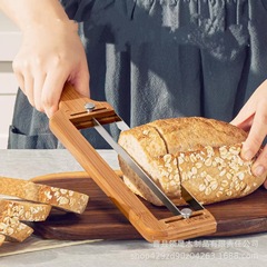 クロスボーダー木製パン、木製パンスライスナイフ、家庭用酵母自家製パンスライサー、木製パンソー