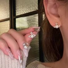 韩国简约珍珠耳钉女ins风气质高级感小众耳环2025年气质耳饰批发