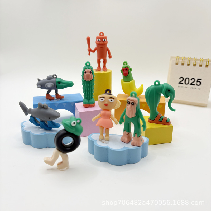 TungTungTung Sahur ウッドスティックマンクロスボーダー人気海外山海経ペンダントキーホルダーブラインドボックスアクセサリー|undefined