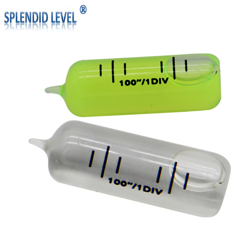 玻璃长水准泡经纬仪100秒水平气泡水准仪配件圆柱水平泡珠