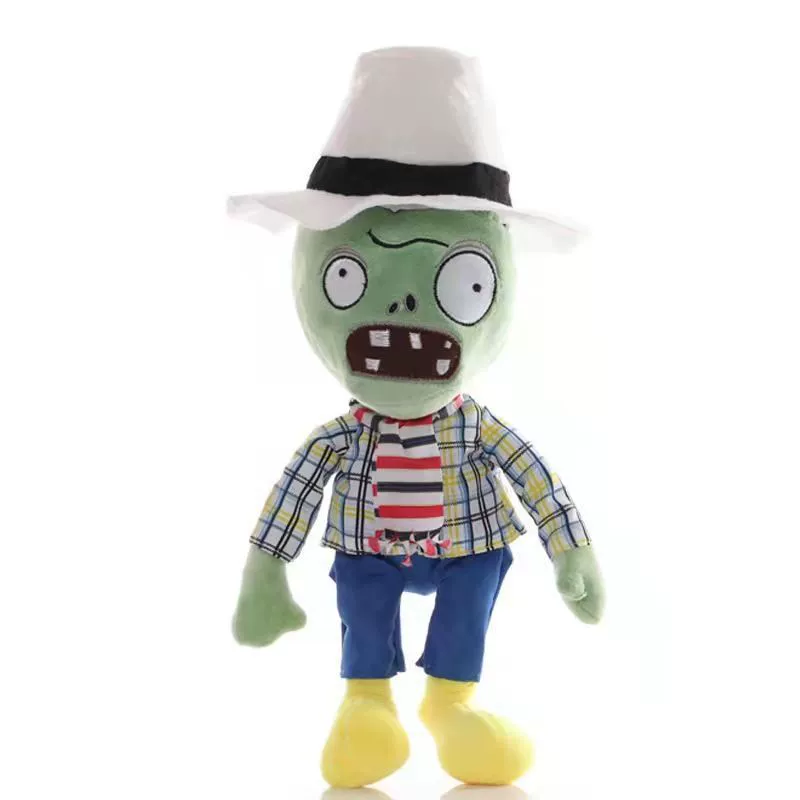 Мягкая игрушка 30 см Plants vs Zombies PVZ — бородатый зомби, декор