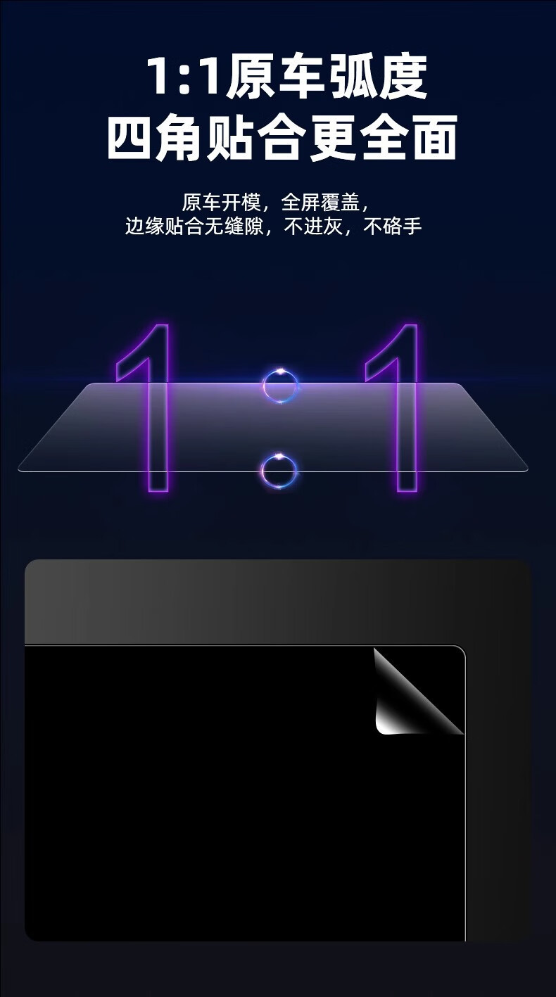 Haobo Ht Special Screen Tempered Film, Central Control Navigation Instrument Film, Matte Accessories, Modified Interior Car Supplies