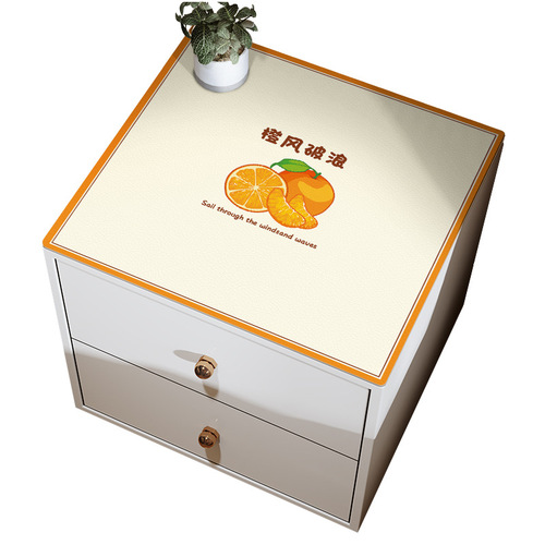 Bedside cabinet cover, drum washing machine lid cover, dustproof waterproof cover towel, refrigerator top pad, leather PVC washing machine mat