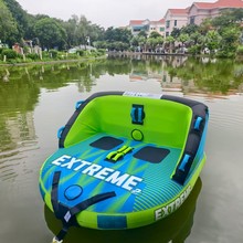 跨境新品充气拖拉 快艇水上充气拖拉圈 1-8人拖拉牵引气垫船 拖拉