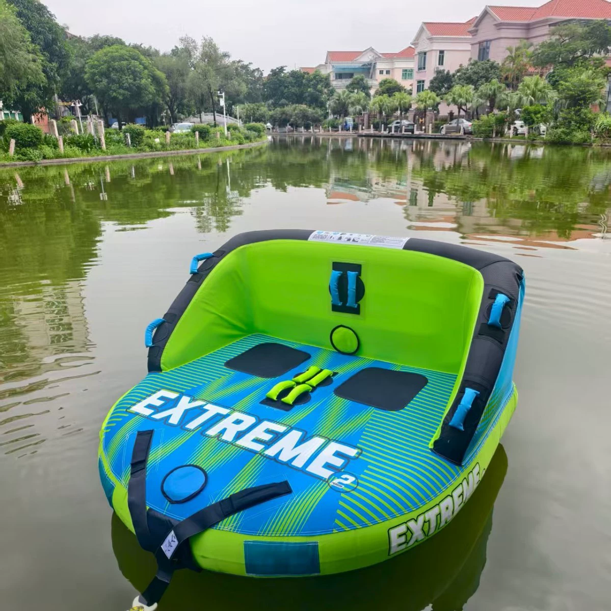 Новинка для трансграничной торговли: надувной буксируемый водный аттракцион, надувной буксируемый круг для 1-8 человек, буксируемый гидроцикл.