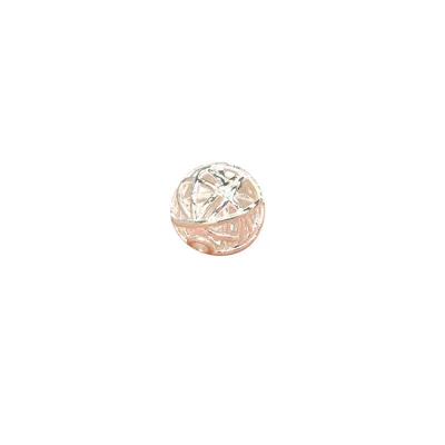 silver hollow embroidered ball with: Zərgərlik ara hissələri
