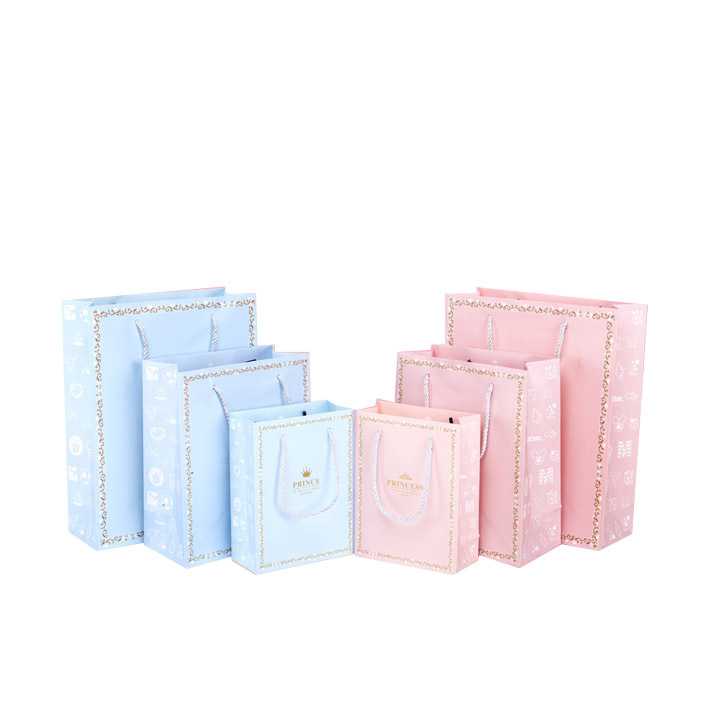 特价可爱儿童手提袋公主王子伴手饰品手提袋小号满月生日包装纸袋
