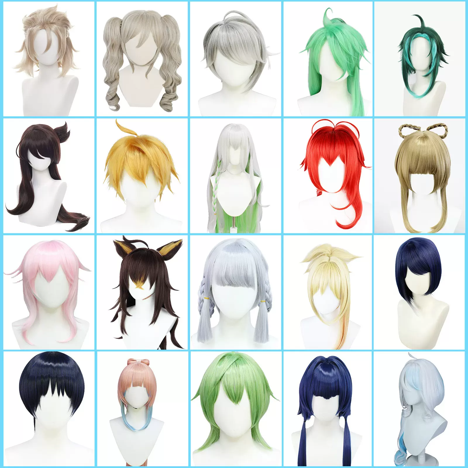 原神艾尔海森提纳里赛诺神里九条卡维瑶瑶早柚归终花时来假发