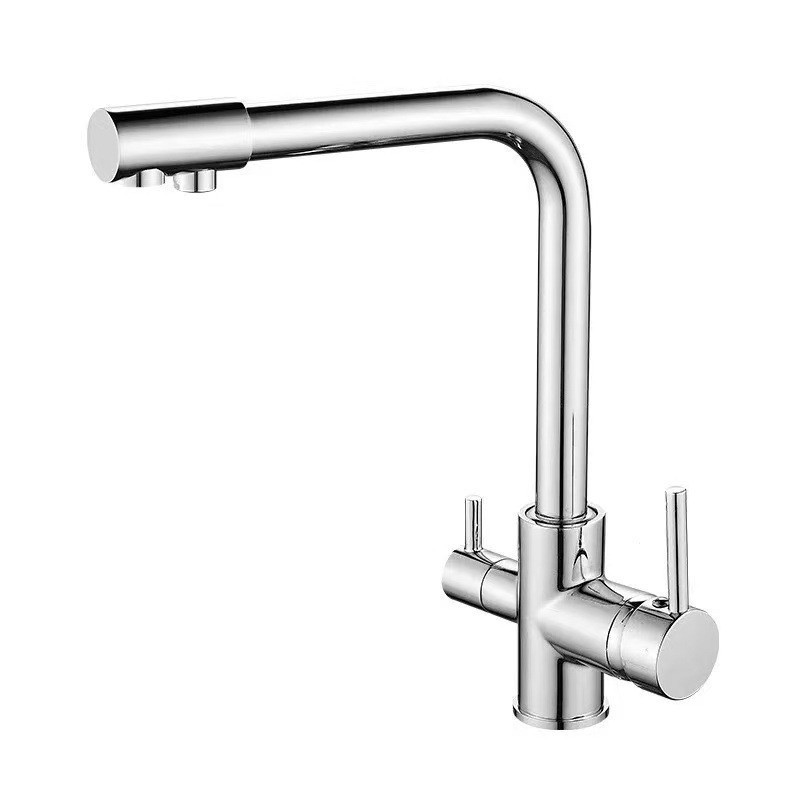 Grifo de Cocina con Purificador de Agua 3 en 1, Aleación de Zinc, Giratorio, para Cocina